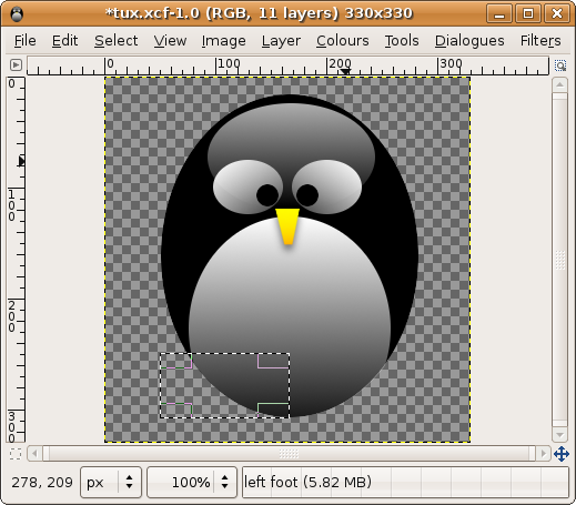 Tux, Screen Shot,